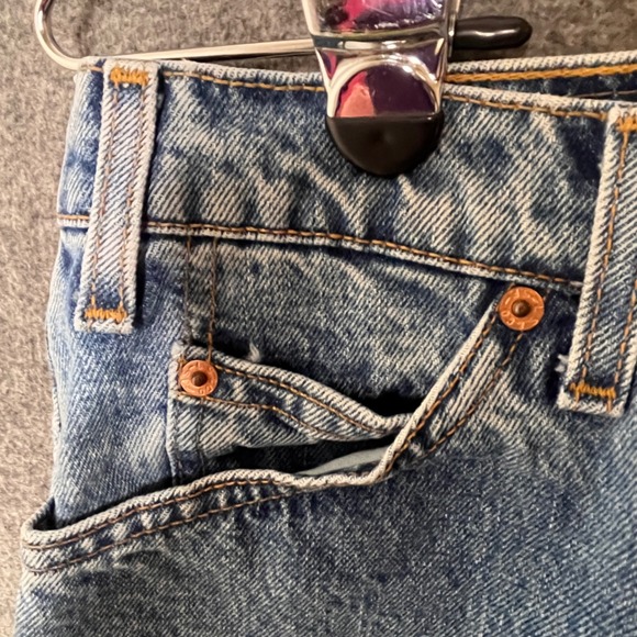 Vintage Levis 565 Orange Tab Mens 32x29 USA Loose Wide Leg Jeans Tag 32x30 - Picture 15 of 15